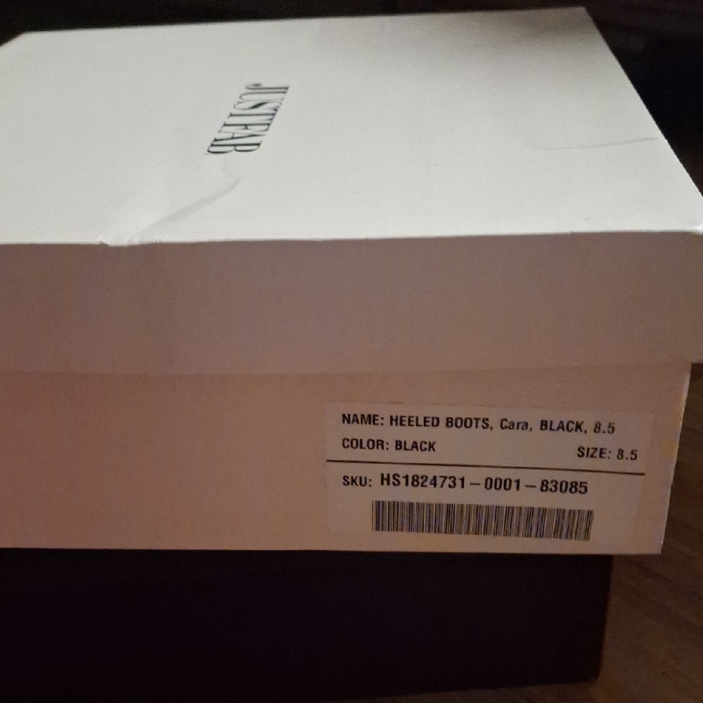 JustFab Over The Knee Black Cara Heeled Boots